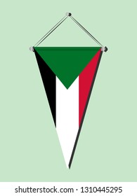 Sudan national flag 