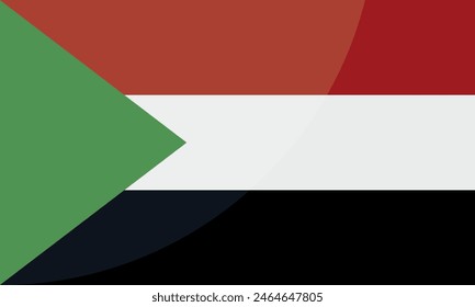 Sudan National Flag for background, backdrop. Vector illustration