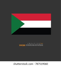 Sudan national flag background texture.vector illustration.
