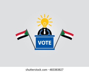 Sudan Podium Brilliant Politician