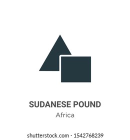 Sudanese pound vector icon on white background. Flat vector sudanese pound icon symbol sign from modern africa collection for mobile concept and web apps design.