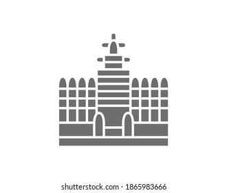 Sudano Sahelian Architecture in Mali grey icon.