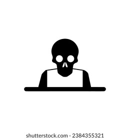 Sudden Death Icon on White Background - Simple Vector Illustration