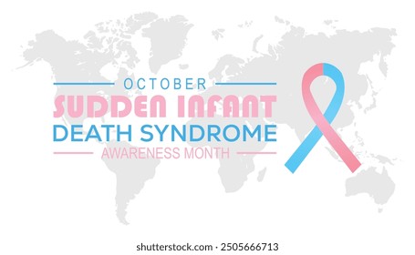 Sudden Infant death syndrome SIDS awareness month is observed every year on October. Medical Healthcare Awareness concept. background, placard, banner template Vector illustration design.