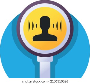 Sudden loud noise Concept, sound pollution Vector Color Icon Design, Modern traffic guide warning sign, Regulatory and recognisable symbol, Mandatory Road signage stock illustration