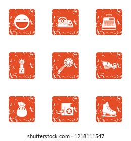 Suddenness icons set. Grunge set of 9 suddenness vector icons for web isolated on white background