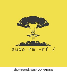 Sudo rm rf command ubuntu t shirt design