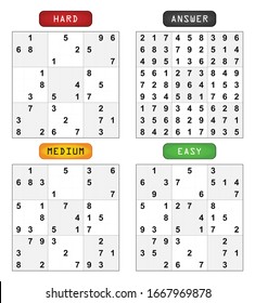 Sudoku with the answer vector set 20