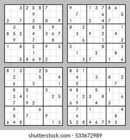 Sudoku. Game for brain