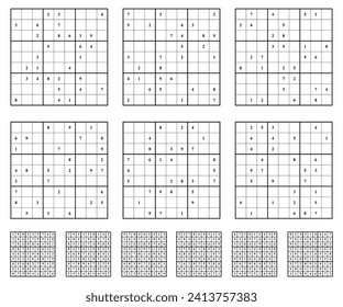 Sudoku game set  with answers.