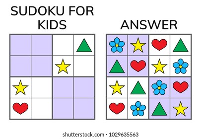 Sudoku. Kids And Adult Mathematical Mosaic. Magic Square. Logic Puzzle Game. Digital Rebus. Vector Illustration