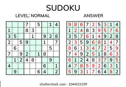 Sudoku. Kinder und erwachsenes mathematisches Mosaik. Magischer Platz. Logikpuzzle-Spiel. Digitaler Rebus. Vektorgrafik