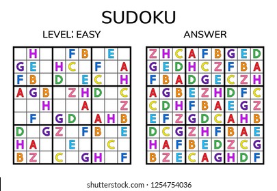 Sudoku. Kids and adult mathematical mosaic. Magic square. Logic puzzle game. Digital rebus. Vector illustration
