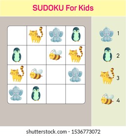 Sudoku For kids - Cute animal