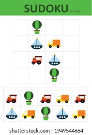Sudoku for kids. Educational game for children.
