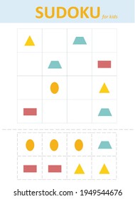 Sudoku for kids. Educational game for children.