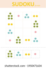 Sudoku for kids. Educational game for children.