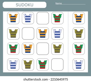Sudoku for kids.Educational games. Logic for children.