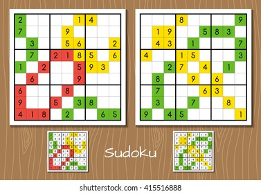 Sudoku middle level vector set