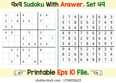 Sudoku Puzzle Games Easy to Hard with Answer