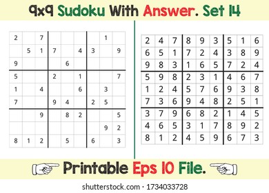 Sudoku Puzzle Games Easy to Hard with Answer