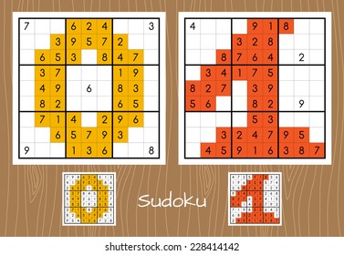 Sudoku set. 0-1