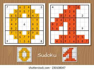Sudoku set. 0-1