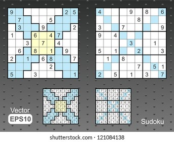 Sudoku set. Middle level