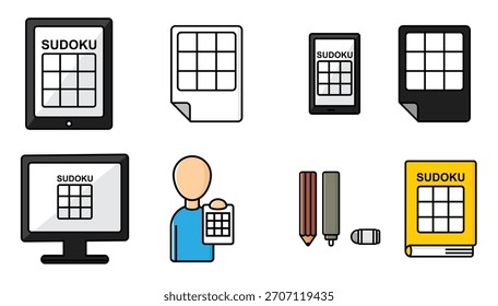sudoku vector illustration. sudoku vector