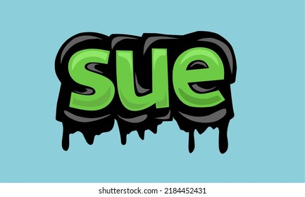 SUE Background Writing Vector Design Very Cool And Simple