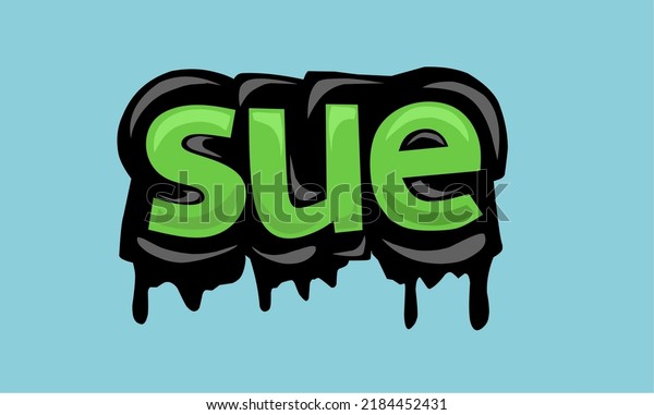 SUE\
background writing vector design very cool and\
simple