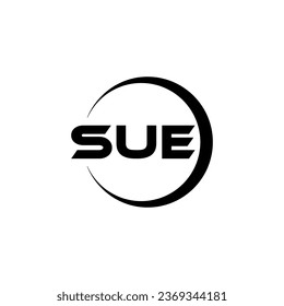 Diseño del logotipo de la carta SUE, inspiración para una identidad única. Elegancia moderna y diseño creativo. Marca tu éxito con el impresionante logotipo.