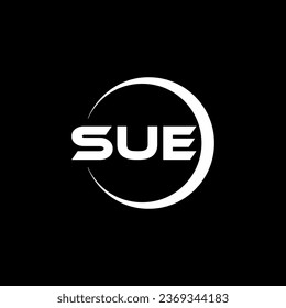 Diseño del logotipo de la carta SUE, inspiración para una identidad única. Elegancia moderna y diseño creativo. Marca tu éxito con el impresionante logotipo.