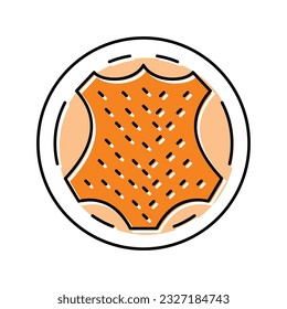 suede fabric textile color icon vector. suede fabric textile sign. isolated symbol illustration
