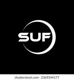 SUF Letter Logo Design, Inspiration für eine einzigartige Identität. Modernes Eleganz und kreatives Design. Markieren Sie Ihren Erfolg mit dem Markieren dieses Logos.