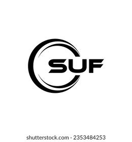 SUF Logo Design, Inspiration für eine einzigartige Identität. Modernes Eleganz und kreatives Design. Markieren Sie Ihren Erfolg mit dem Markieren dieses Logos.