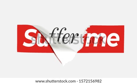 Similar – Image, Stock Photo Torn Poster Paper