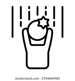 Leidendes Icon-Element für Design und Vektor