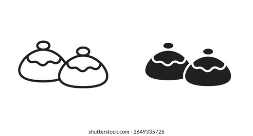 Ícone Sufganiyah Ilustrações de design. ícones da Web editáveis
