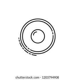 sufganiyah icon. Element of Jewish icon for mobile concept and web apps. Thin line sufganiyah icon can be used for web and mobile