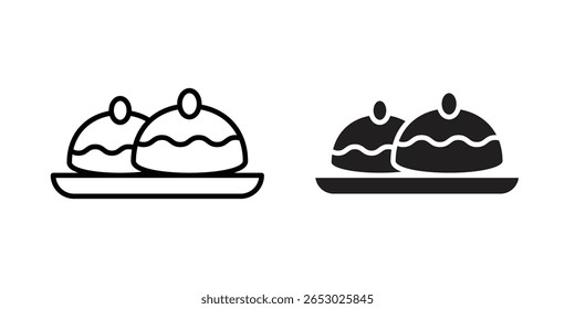 Sufganiyah icon Logo Design Vector Template Illustration