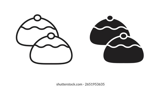 Sufganiyah icon. modern vector symbols set