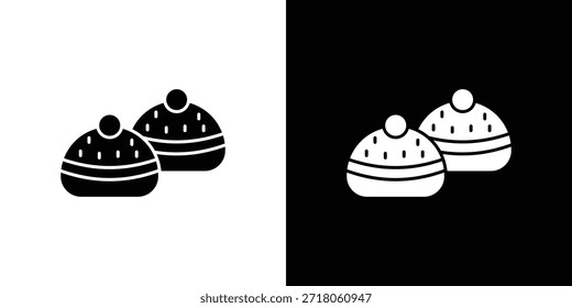 Sufganiyah icon. Simple high quality pictogram. Modern solid style