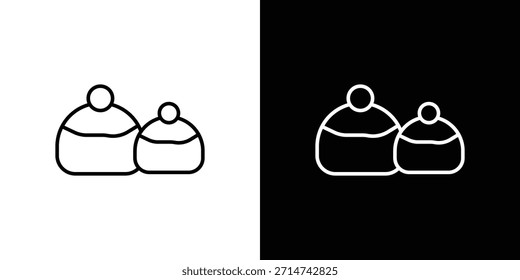 Sufganiyah icon. Thin linear web icons