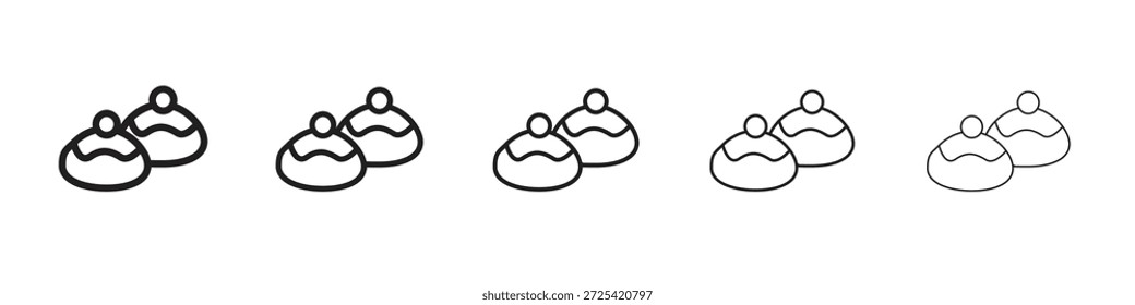 Sufganiyah Symbol Vektor Design Element Vektor eps 10