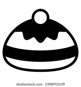 Iconos de ilustración de Sufganiyah para web, aplicación, infografía, etc