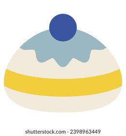 Iconos de ilustración de Sufganiyah para web, aplicación, infografía, etc