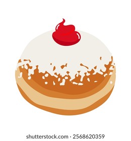 Sufguniyah. Vector simple color flat illustration.