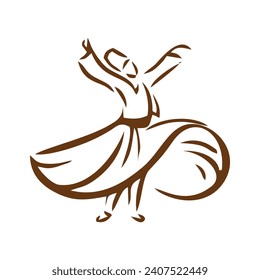 Baile Sufi por vector oscuro
