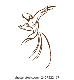 Sufi Dance by darvish vector